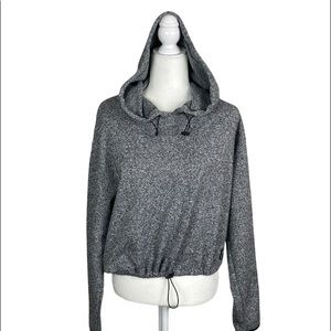 PINK VICTORIA SECRET CROP HOODIE SIZE MEDIUM